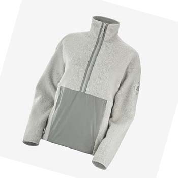 Sudadera Con Capucha Salomon SNOWSHELTER TEDDY Mujer Verdes | MX 2509AHK